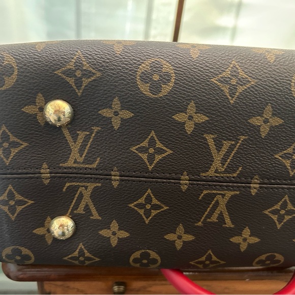 IMMACULATE CONDITION Louis Vuitton Tuileries Monogram with Red Leather - Picture 13 of 16